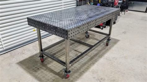 metal sheet welding table over wood|metal top for wood table.